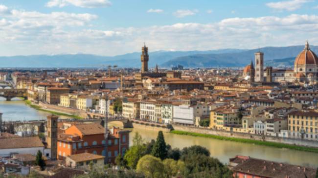 View over Florence in Italy