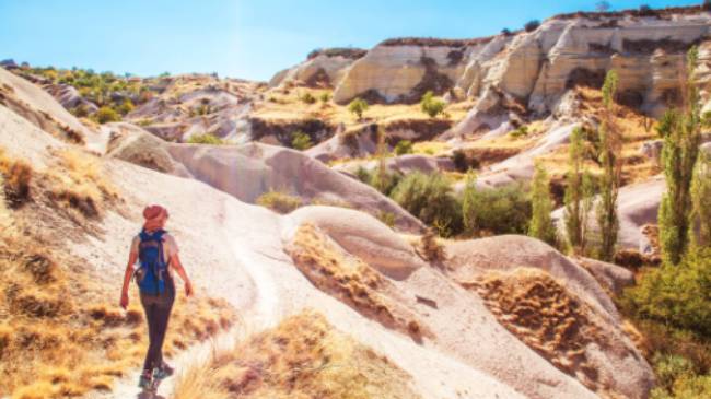 Exploring the valley trails of Cappadocia in Turkey