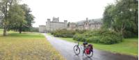 Taking a break at Castle Menzies |  <i>Scottish Highlands Cycle</i>