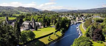 View over Fort Augustus on the Great Glen Way